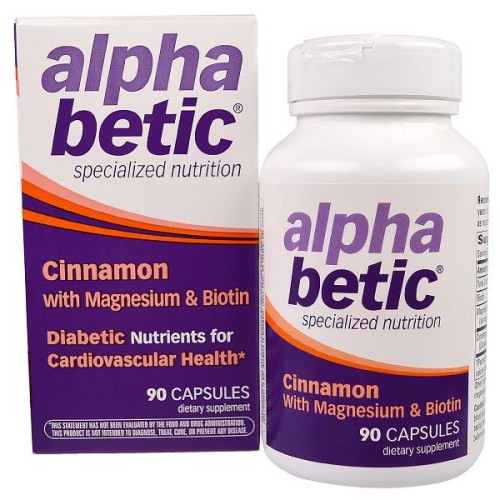 Enzymatic Therapy Alpha Betic Cinnamon Magnesium and Biotin for Diabetes 90 Capsules