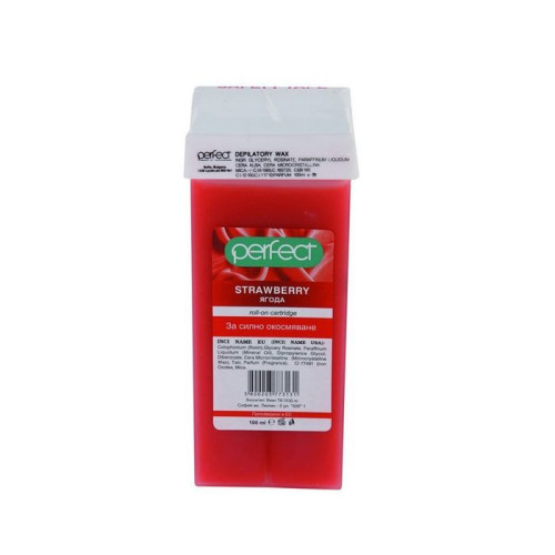 Perfect Roll-On Wax for Heavy Hair Growth with Strawberry 3.38 fl oz (100 ml)