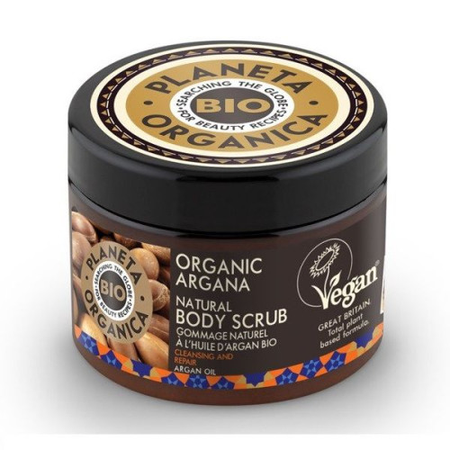 Planeta Organica Argana Body Scrub with Organic Argan Oil 10.14 fl oz (300 ml)