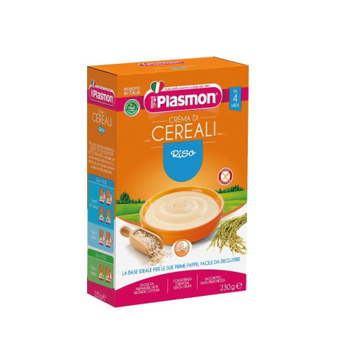 Plasmon Rice Porridge for Children 4+ Months 8.11 oz (230 g) - 2618