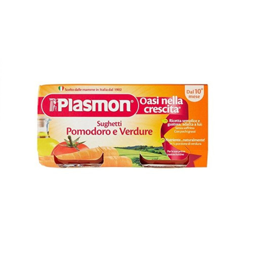 Plasmon Tomato Sauce for Pasta with Vegetables for Children from 10+ Months Sauce 9.88 oz (280 g) - 1156