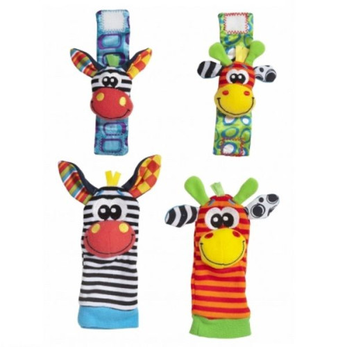 Playgro Jungle bracelets-rattles and Socks for Children 0+ Months - 0328
