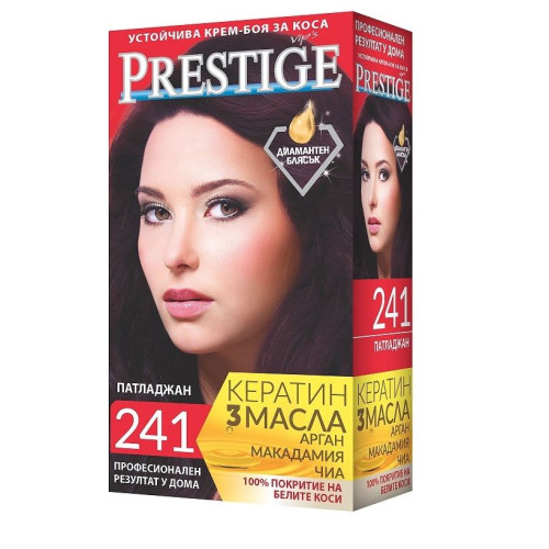 Prestige Permanent Cream Hair Dye Eggplant 241