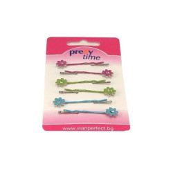Pretty Time Hair Clips 6 pcs - JMY120369