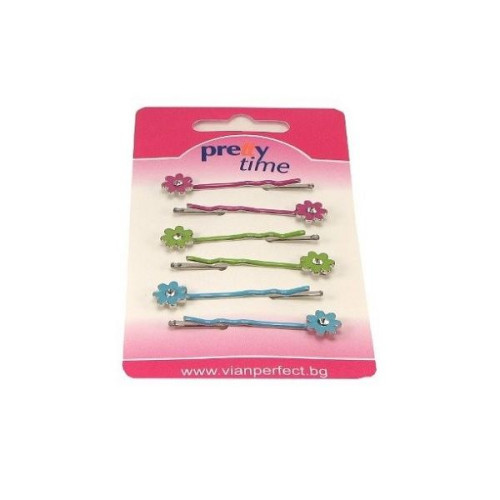Pretty Time Hair Clips 6 pcs - JMY120369