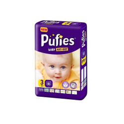 Pufies Art and Dry 3 Midi Maxi Set Diapers for Babies 8.8-19.8 lb (4-9 kg) 66 pcs