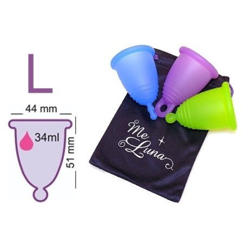 Me Luna Menstrual Cup with Reusable Ring Size L