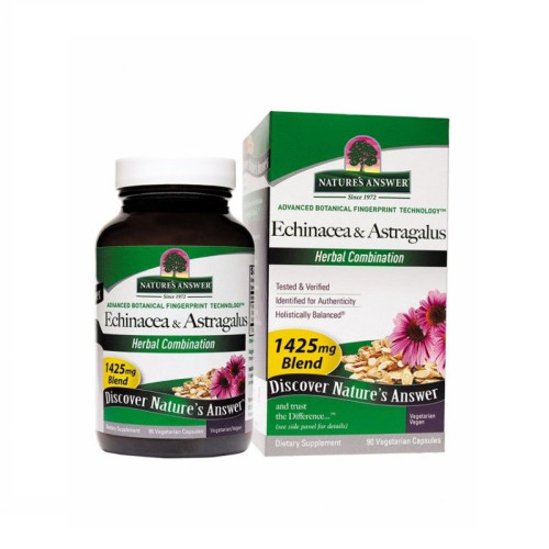 Nature's Answer Echinacea and Astragalus for High Immunity 1425 mg 90 Capsules
