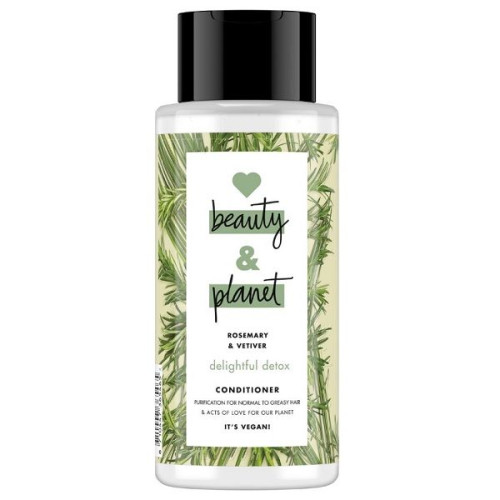 Love Beauty and Planet Rosemary and Vetiver Detoxifying Conditioner 13.53 fl oz (400 ml)