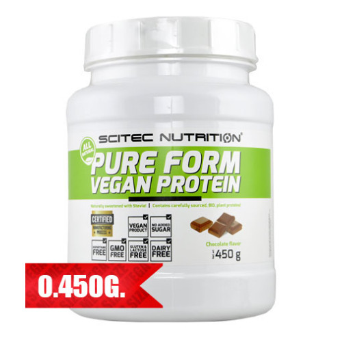 Scitec Nutrition Green Series Pure Form Vegan Protein Chocolate 15.87 oz (450 g)