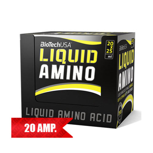 Biotech USA Liquid Amino Lemon 0.85 fl oz (25 ml) 20 Ampoules