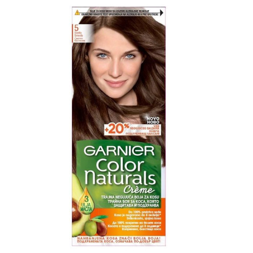 Garnier Color Naturals Permanent Hair Dye 5 Light Chestnut