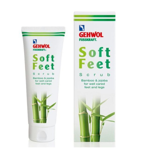 Gehwol Soft Feet Bamboo Foot Scrub for Removing Dead Skin 4.23 fl oz (125 ml)
