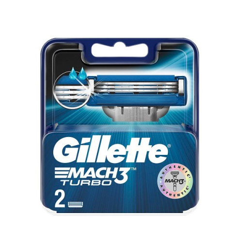 Gillette Mach 3 Turbo Replacement Blades 2 pcs