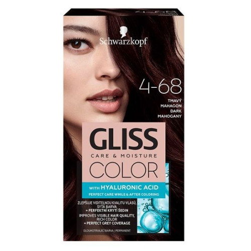 Gliss Color Permanent Hair Color 4-68 Dark Mahogany