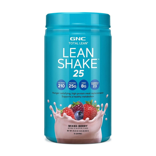 GNC Total Lean Lean Shake 25 Mixed Berry Protein Shake with Mixed Berry Flavor 1.83 lb (832 g)