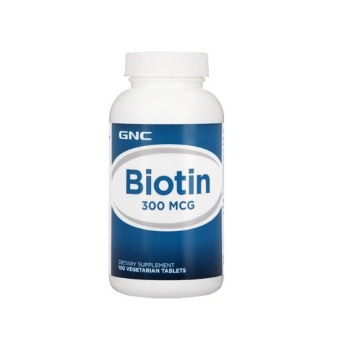 GNC Biotin for Healthy Hair Skin and Nails 300 mcg 100 Tablets