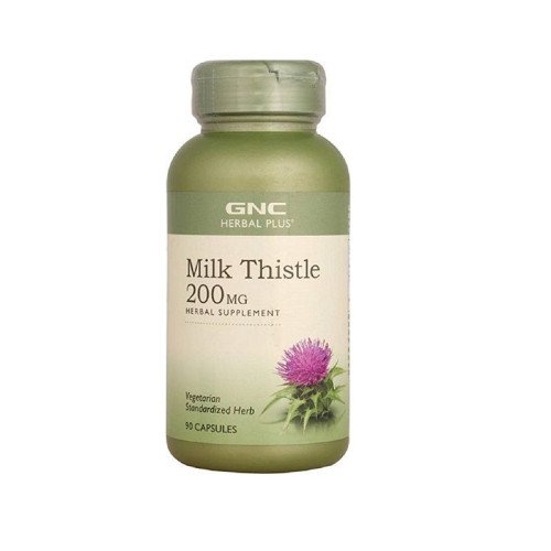 GNC Milk Thistle White Thistle Seed Extract for the Liver 200 mg 90 Capsules