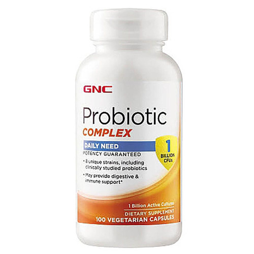 GNC Probiotic Complex Probiotic with 1 Billion Bacteria Probiotic Complex 100 Capsules