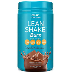 GNC Total Lean Shake Burn Protein-enriched Food with Chocolate Fudge Flavor and High Caffeine Content 1.67 lb (758.4 g)