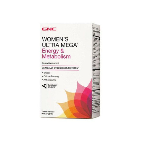 GNC Women's Ultra Mega Energy and Metabolism Formula 90 Caplets