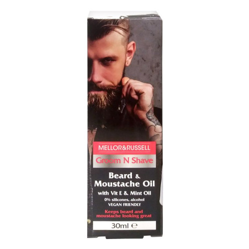 Groom N Shave Beard and Mustache Oil 1.01 fl oz (30 ml)