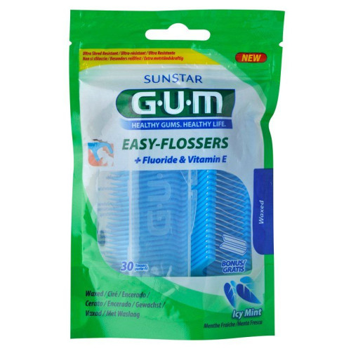 Gum Easy-Flossers Floss Holders for Plaque Buildup 30 pcs