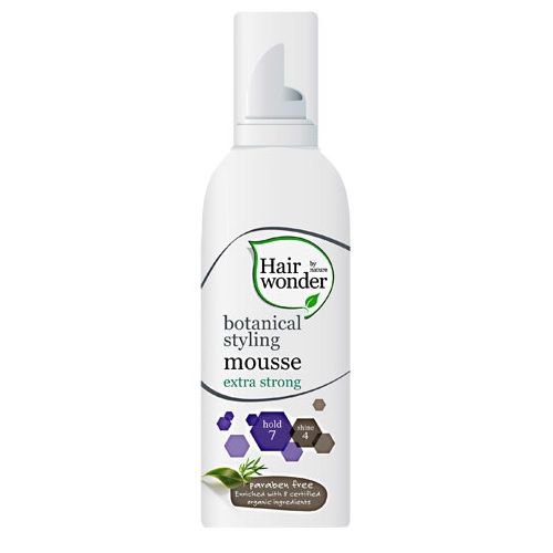 Hairwonder Botanical Styling Strong Hold Hair Mousse 6.76 fl oz (200 ml)