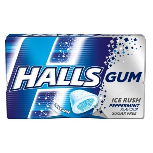 Halls Peppermint PepperMint Flavor Chewing Gum 0.63 oz (18 g)