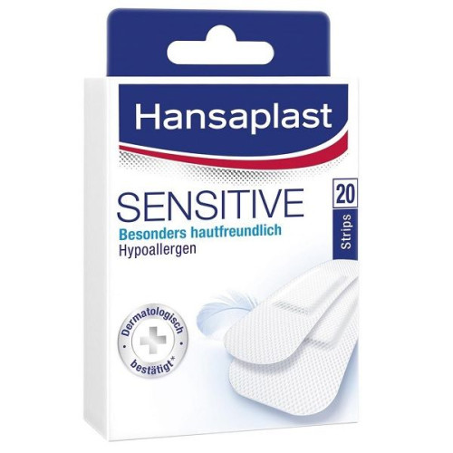 Hansaplast Sensitive Plaster for Sensitive Skin for Small Wounds 20 pcs