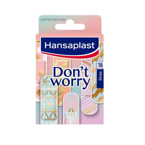 Hansaplast Don't Worry Waterproof Plasters for Small Wounds 16 pcs