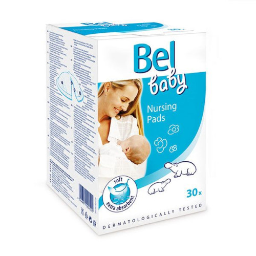 Hartmann Bel Baby Absorbent Pads for Nursing Mothers with Anatomical Shape 30 pcs