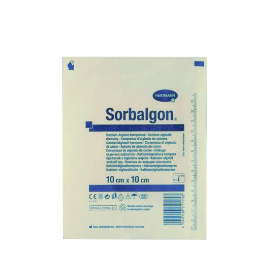 Hartmann Sorbalgon Highly Absorbent Wound Dressing 3.94"/3.94" (10/10 cm) 1 pc