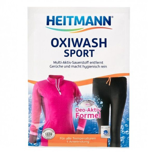 Heitmann Oxiwash Sport Laundry Powder for Sports Clothes 1.76 oz (50 g)