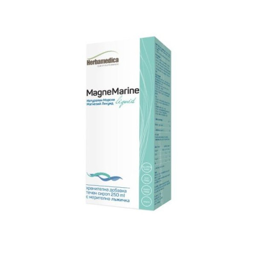 Herba Medica Magne Marine Liquid Natural Liquid Sea Magnesium for Healthy Tendons and Bones 8.45 fl oz (250 ml)