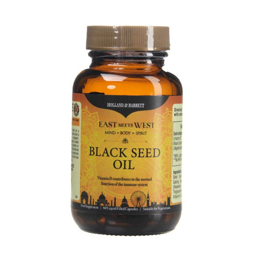 Holland and Barrett Black Cumin Oil for a Strong Immune System 60 Capsules