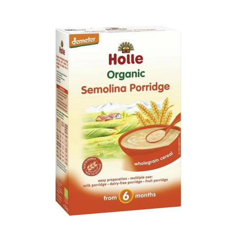 Holle Organic Dairy-Free Porridge with Semolina for Children 6+ Months 8.82 oz (250 g)
