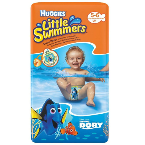Huggies Little Swimmers Swim Diapers Size 5-6 for Babies 26.5-39.7 lb (12-18 kg) 11 pcs