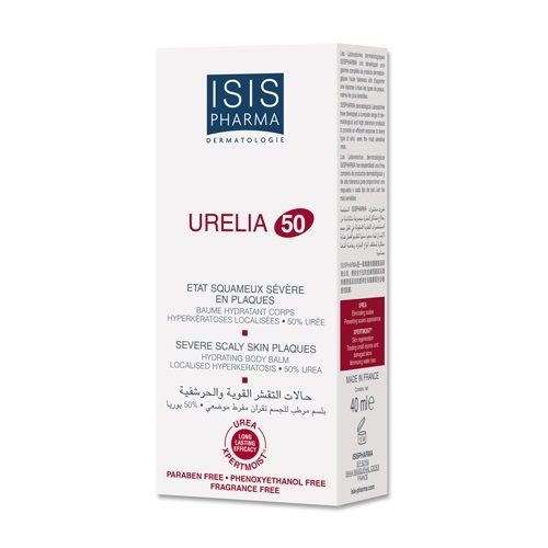 Isis Pharma Urelia Protective Emollient Body Cream with 50% Urea for Elastic Skin 1.35 fl oz (40 ml)