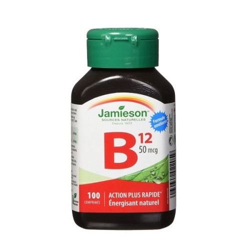 Jamieson Vitamin B12 50 mcg 100 Tablets