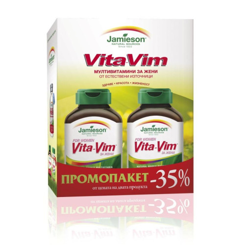 Jamieson Promo Set Vita-Vim Multivitamins for High Immunity in Women 60+60 Capsules