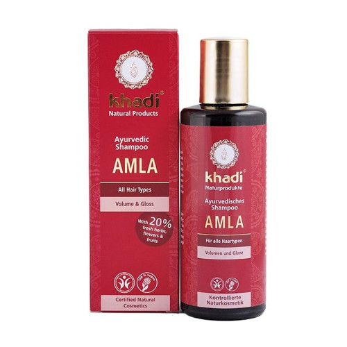 Khadi Organic Hair Shampoo with Amla for Shine and Volume 7.1 fl oz (210 ml)