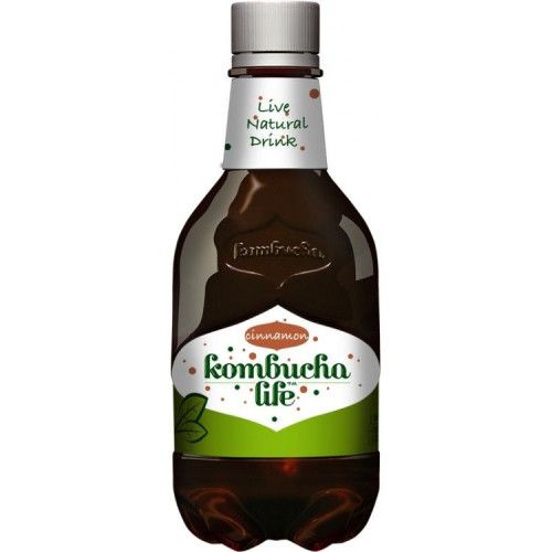 Kombucha Life Naturally Carbonated Tea with Cinnamon 16.91 fl oz (500 ml)