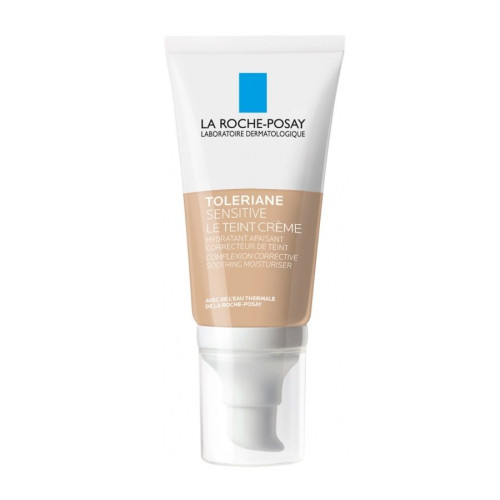 La Roche Posay Toleriane Sensitive Light Soothing Moisturizing Face Cream for Evening Out Skin Tone 1.69 fl oz (50 ml)