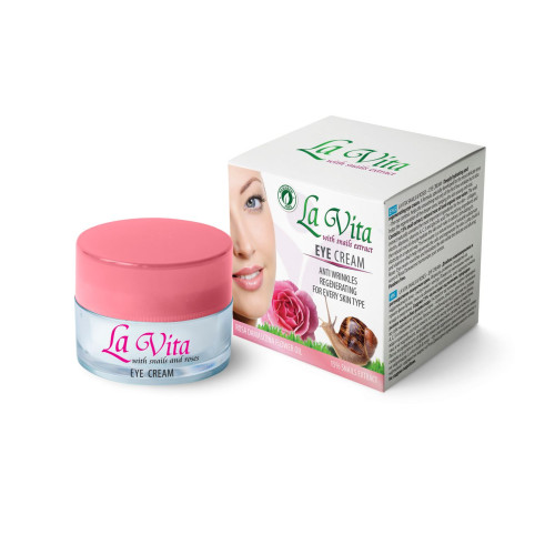La Vita Regenerating Eye Cream Against Wrinkles with Damask Rose 0.85 fl oz (25 ml)
