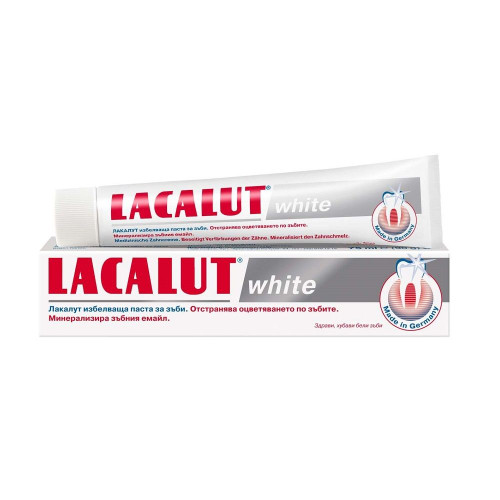 Lacalut White Whitening Toothpaste for White and Beautiful Teeth 2.54 fl oz (75 ml)