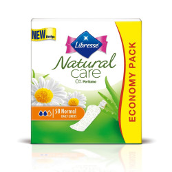 Libresse Natural Care Normal Daily Sanitary Pads 58 pcs