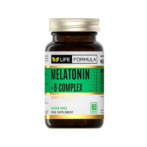 Life Formula Melatonin + B Complex for Anxiety Insomnia and Stress 60 Capsules