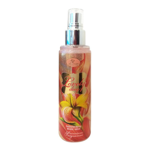 Linea Bio Lovely Day Perfume Spray for Body with Glitter Particles 6.09 fl oz (180 ml)