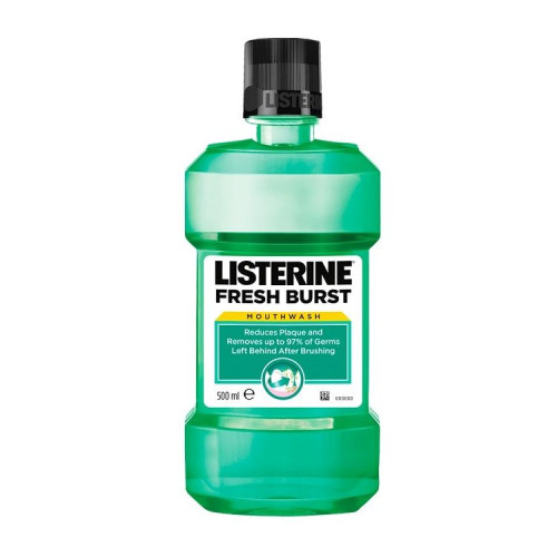 Listerine Fresh Burst Antibacterial Mouthwash for Fresh Breath 16.91 fl oz (500 ml)